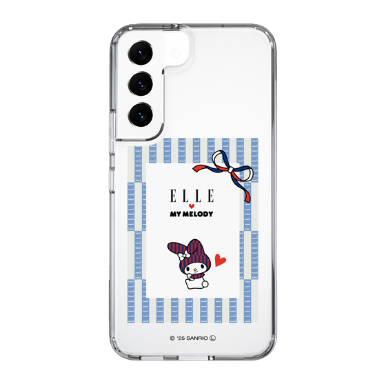 スリムプロテクションケース［ ELLE×マイメロディ＆クロミ - トリコロールカラーグラフィック7 ］