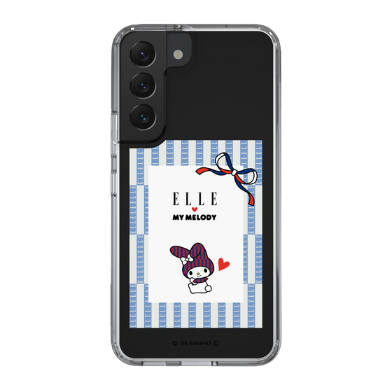 スリムプロテクションケース［ ELLE×マイメロディ＆クロミ - トリコロールカラーグラフィック7 ］