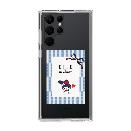 スリムプロテクションケース［ ELLE×マイメロディ＆クロミ - トリコロールカラーグラフィック7 ］