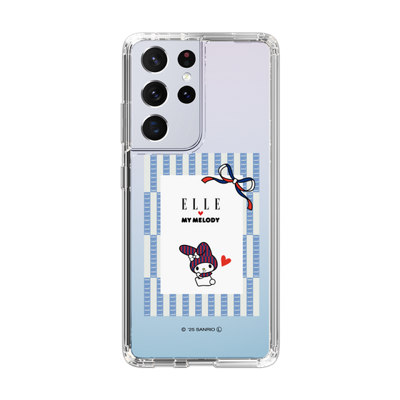 スリムプロテクションケース［ ELLE×マイメロディ＆クロミ - トリコロールカラーグラフィック7 ］