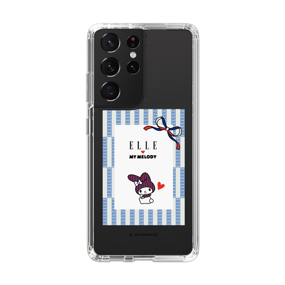 スリムプロテクションケース［ ELLE×マイメロディ＆クロミ - トリコロールカラーグラフィック7 ］