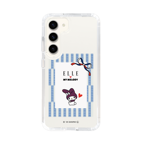 スリムプロテクションケース［ ELLE×マイメロディ＆クロミ - トリコロールカラーグラフィック7 ］