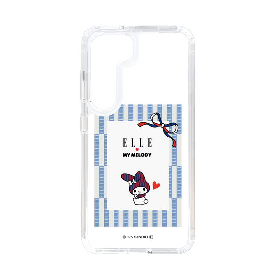 スリムプロテクションケース［ ELLE×マイメロディ＆クロミ - トリコロールカラーグラフィック7 ］