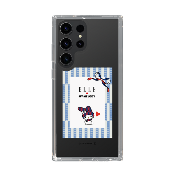 スリムプロテクションケース［ ELLE×マイメロディ＆クロミ - トリコロールカラーグラフィック7 ］