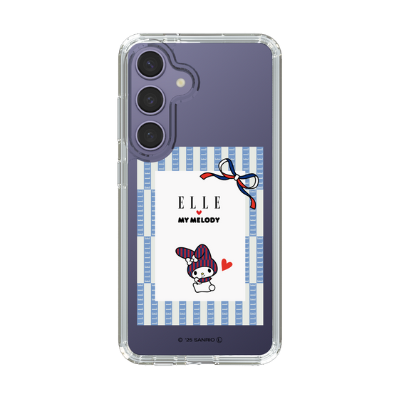 スリムプロテクションケース［ ELLE×マイメロディ＆クロミ - トリコロールカラーグラフィック7 ］