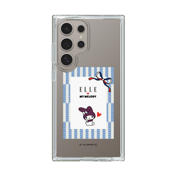 スリムプロテクションケース［ ELLE×マイメロディ＆クロミ - トリコロールカラーグラフィック7 ］