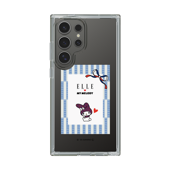 スリムプロテクションケース［ ELLE×マイメロディ＆クロミ - トリコロールカラーグラフィック7 ］