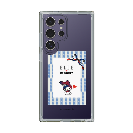 スリムプロテクションケース［ ELLE×マイメロディ＆クロミ - トリコロールカラーグラフィック7 ］