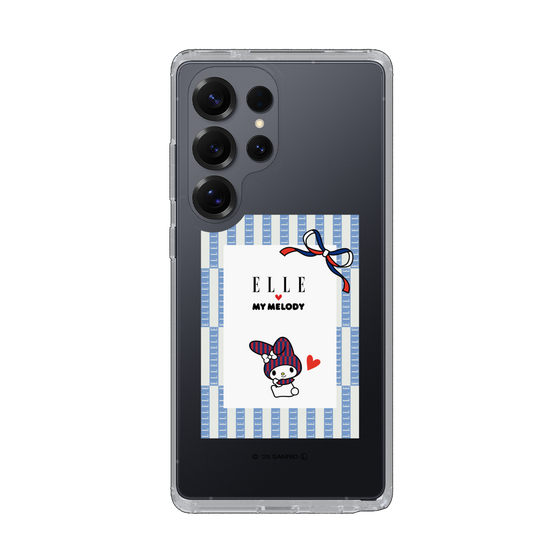 スリムプロテクションケース［ ELLE×マイメロディ＆クロミ - トリコロールカラーグラフィック7 ］