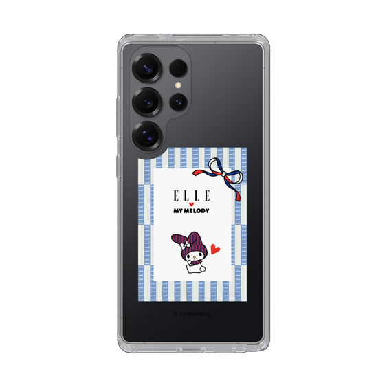 スリムプロテクションケース［ ELLE×マイメロディ＆クロミ - トリコロールカラーグラフィック7 ］