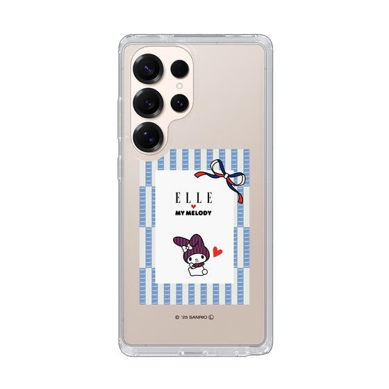 スリムプロテクションケース［ ELLE×マイメロディ＆クロミ - トリコロールカラーグラフィック7 ］