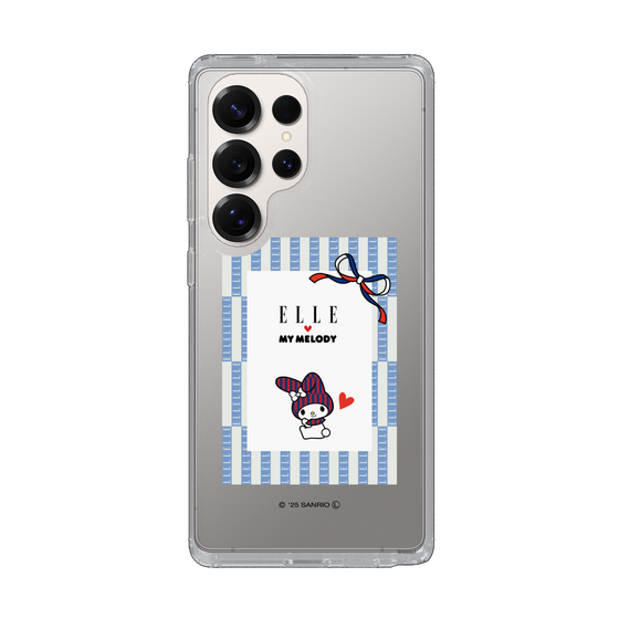スリムプロテクションケース［ ELLE×マイメロディ＆クロミ - トリコロールカラーグラフィック7 ］