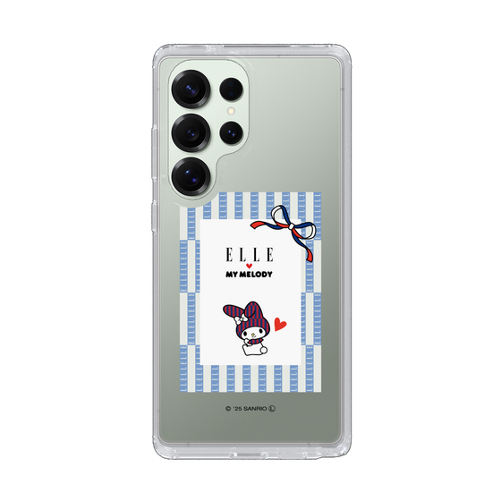 スリムプロテクションケース［ ELLE×マイメロディ＆クロミ - トリコロールカラーグラフィック7 ］