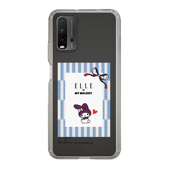 スリムプロテクションケース［ ELLE×マイメロディ＆クロミ - トリコロールカラーグラフィック7 ］