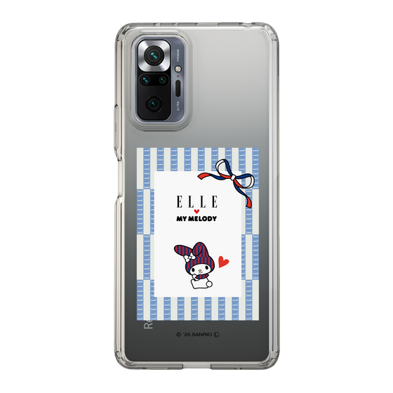 スリムプロテクションケース［ ELLE×マイメロディ＆クロミ - トリコロールカラーグラフィック7 ］