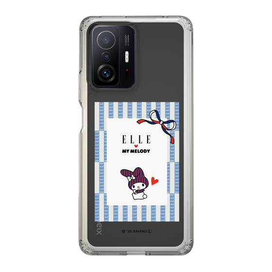 スリムプロテクションケース［ ELLE×マイメロディ＆クロミ - トリコロールカラーグラフィック7 ］