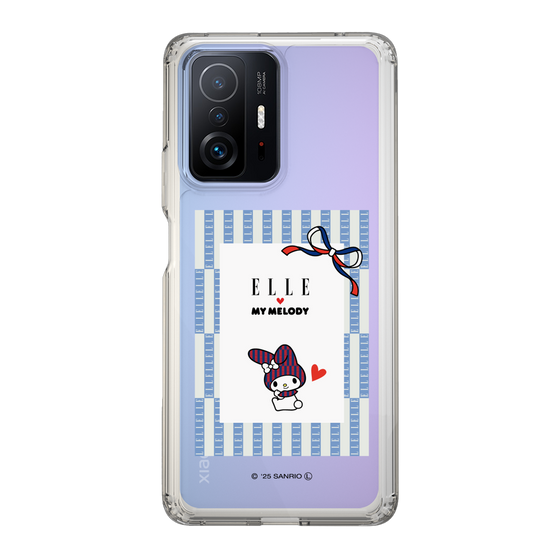 スリムプロテクションケース［ ELLE×マイメロディ＆クロミ - トリコロールカラーグラフィック7 ］