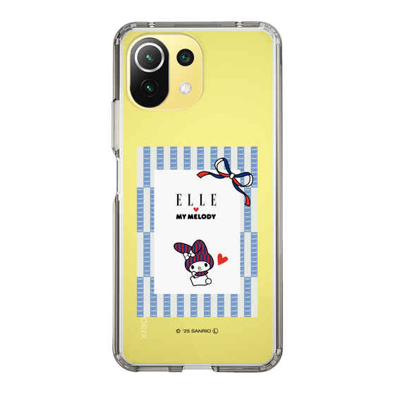 スリムプロテクションケース［ ELLE×マイメロディ＆クロミ - トリコロールカラーグラフィック7 ］