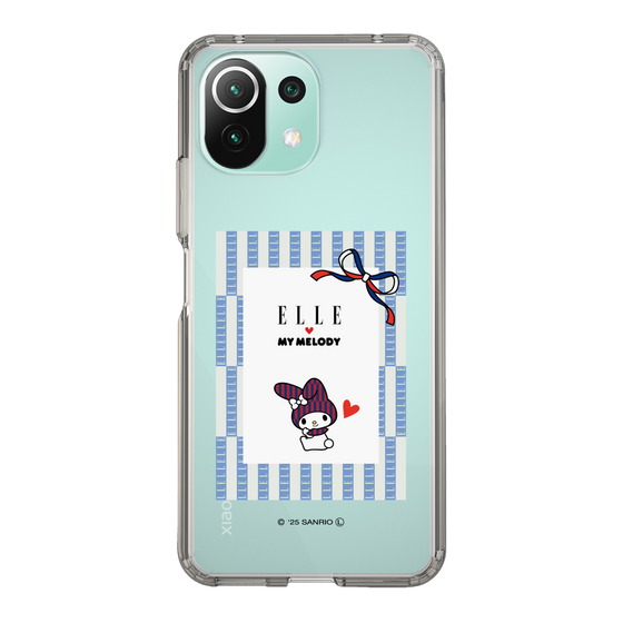 スリムプロテクションケース［ ELLE×マイメロディ＆クロミ - トリコロールカラーグラフィック7 ］