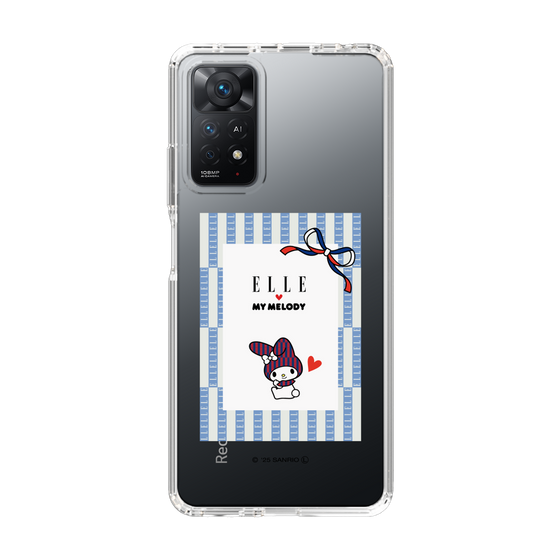 スリムプロテクションケース［ ELLE×マイメロディ＆クロミ - トリコロールカラーグラフィック7 ］