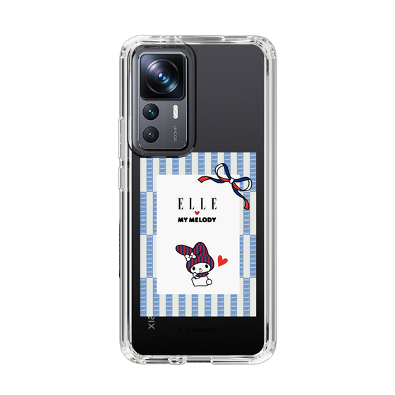 スリムプロテクションケース［ ELLE×マイメロディ＆クロミ - トリコロールカラーグラフィック7 ］