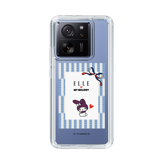 スリムプロテクションケース［ ELLE×マイメロディ＆クロミ - トリコロールカラーグラフィック7 ］