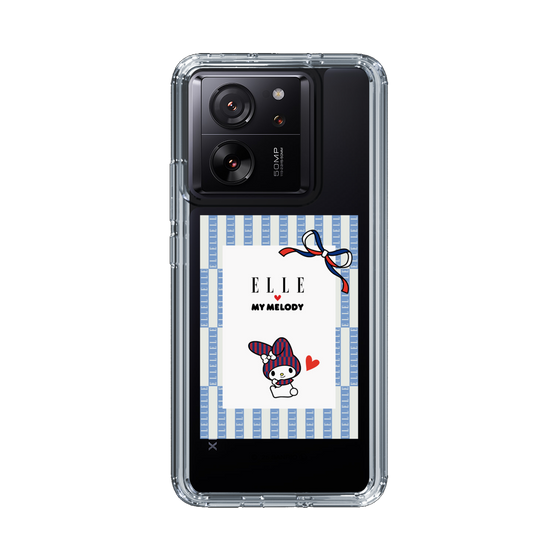 スリムプロテクションケース［ ELLE×マイメロディ＆クロミ - トリコロールカラーグラフィック7 ］