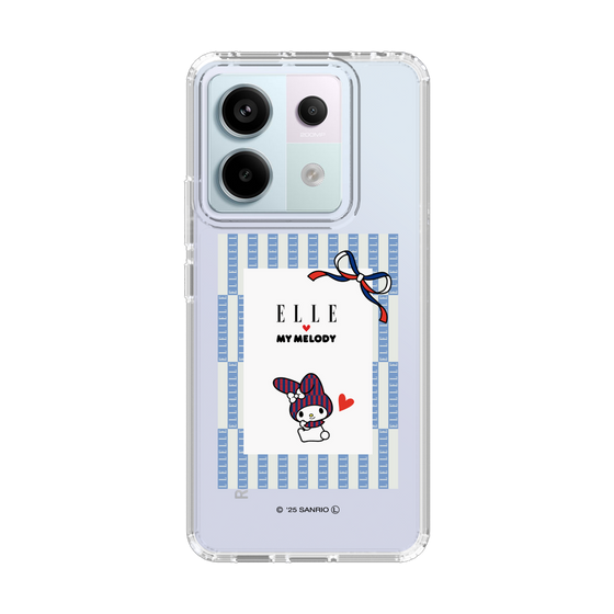 スリムプロテクションケース［ ELLE×マイメロディ＆クロミ - トリコロールカラーグラフィック7 ］