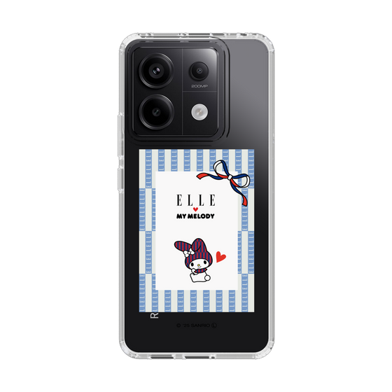 スリムプロテクションケース［ ELLE×マイメロディ＆クロミ - トリコロールカラーグラフィック7 ］