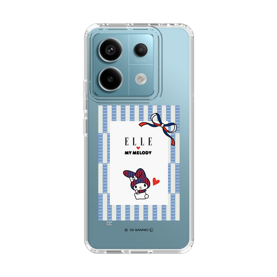 スリムプロテクションケース［ ELLE×マイメロディ＆クロミ - トリコロールカラーグラフィック7 ］