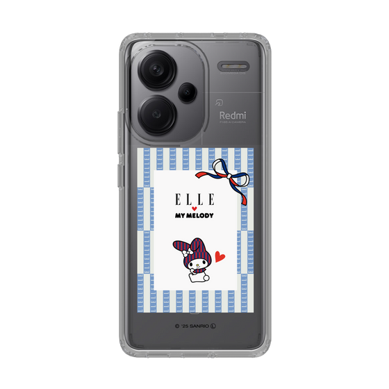 スリムプロテクションケース［ ELLE×マイメロディ＆クロミ - トリコロールカラーグラフィック7 ］