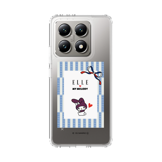 スリムプロテクションケース［ ELLE×マイメロディ＆クロミ - トリコロールカラーグラフィック7 ］