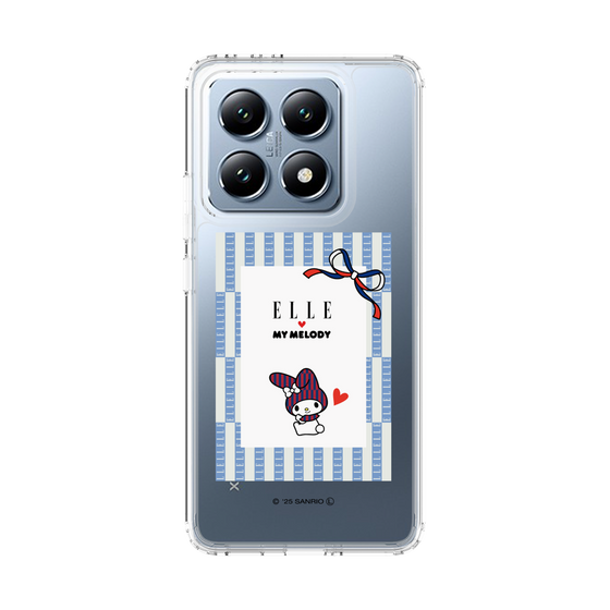 スリムプロテクションケース［ ELLE×マイメロディ＆クロミ - トリコロールカラーグラフィック7 ］