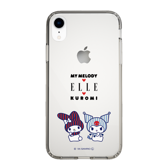 スリムプロテクションケース［ ELLE×マイメロディ＆クロミ - トリコロールカラーグラフィック8 ］