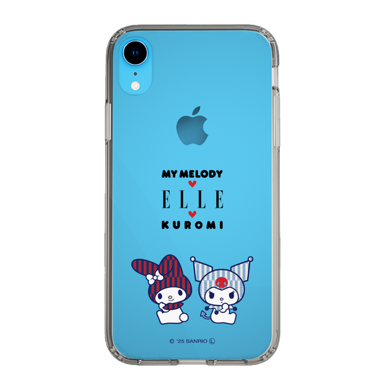 スリムプロテクションケース［ ELLE×マイメロディ＆クロミ - トリコロールカラーグラフィック8 ］