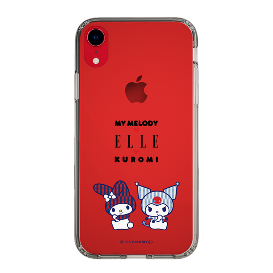 スリムプロテクションケース［ ELLE×マイメロディ＆クロミ - トリコロールカラーグラフィック8 ］