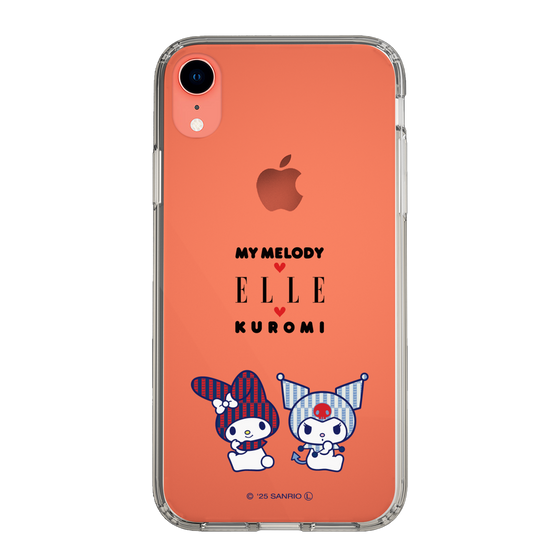 スリムプロテクションケース［ ELLE×マイメロディ＆クロミ - トリコロールカラーグラフィック8 ］