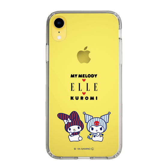 スリムプロテクションケース［ ELLE×マイメロディ＆クロミ - トリコロールカラーグラフィック8 ］