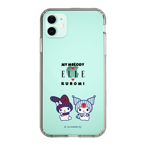 スリムプロテクションケース［ ELLE×マイメロディ＆クロミ - トリコロールカラーグラフィック8 ］