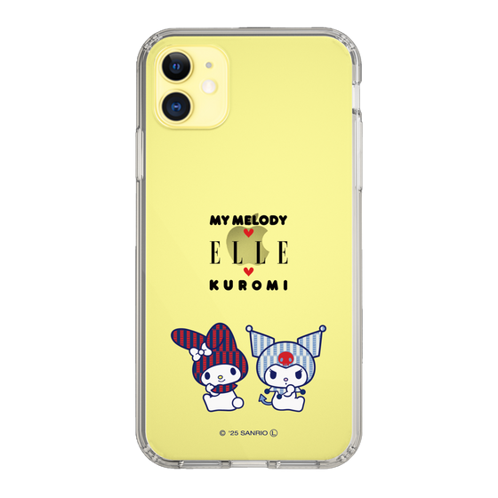 スリムプロテクションケース［ ELLE×マイメロディ＆クロミ - トリコロールカラーグラフィック8 ］