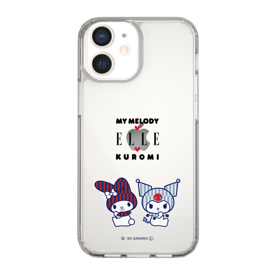 スリムプロテクションケース［ ELLE×マイメロディ＆クロミ - トリコロールカラーグラフィック8 ］