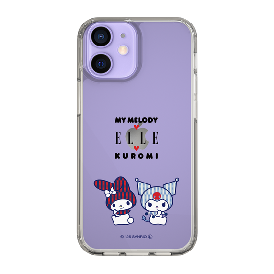 スリムプロテクションケース［ ELLE×マイメロディ＆クロミ - トリコロールカラーグラフィック8 ］
