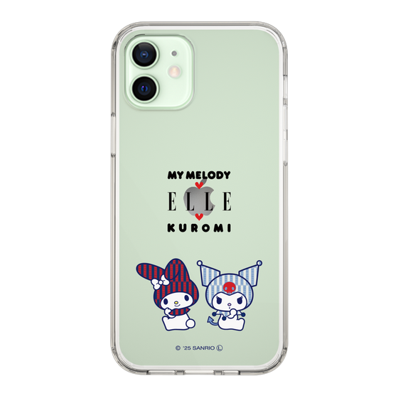 スリムプロテクションケース［ ELLE×マイメロディ＆クロミ - トリコロールカラーグラフィック8 ］