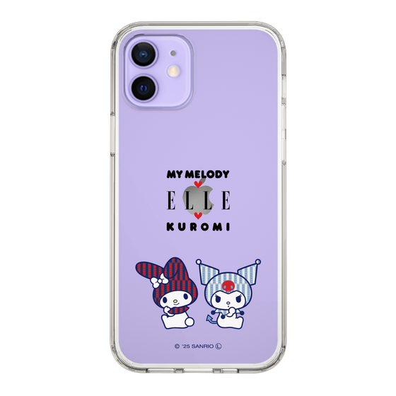 スリムプロテクションケース［ ELLE×マイメロディ＆クロミ - トリコロールカラーグラフィック8 ］