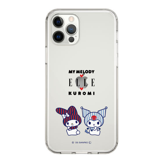 スリムプロテクションケース［ ELLE×マイメロディ＆クロミ - トリコロールカラーグラフィック8 ］