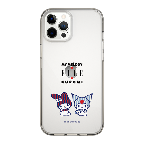 スリムプロテクションケース［ ELLE×マイメロディ＆クロミ - トリコロールカラーグラフィック8 ］