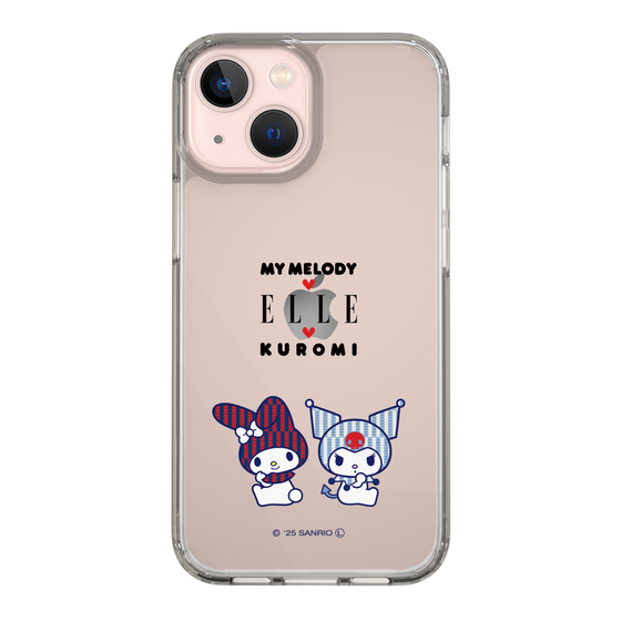 スリムプロテクションケース［ ELLE×マイメロディ＆クロミ - トリコロールカラーグラフィック8 ］