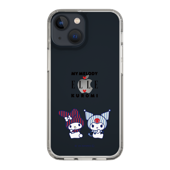 スリムプロテクションケース［ ELLE×マイメロディ＆クロミ - トリコロールカラーグラフィック8 ］