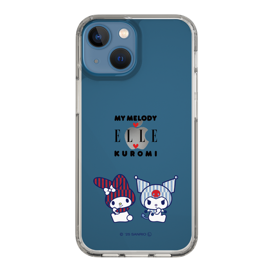 スリムプロテクションケース［ ELLE×マイメロディ＆クロミ - トリコロールカラーグラフィック8 ］