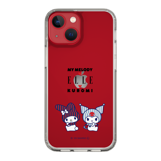 スリムプロテクションケース［ ELLE×マイメロディ＆クロミ - トリコロールカラーグラフィック8 ］